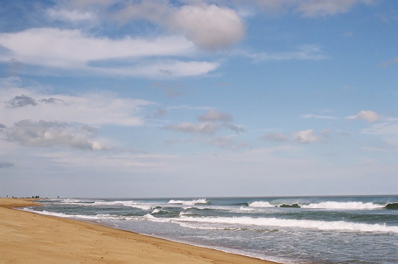 Vista aérea do Camping da Praia em Regência, Linhares/ES